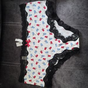 Torrid white solo cup panty